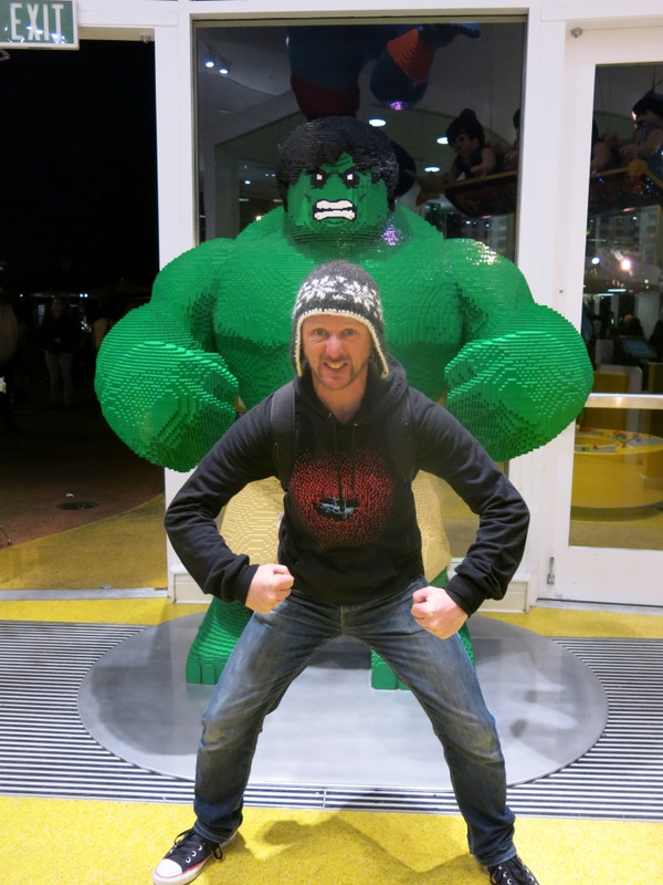 The Hulk (and some guy made of lego)